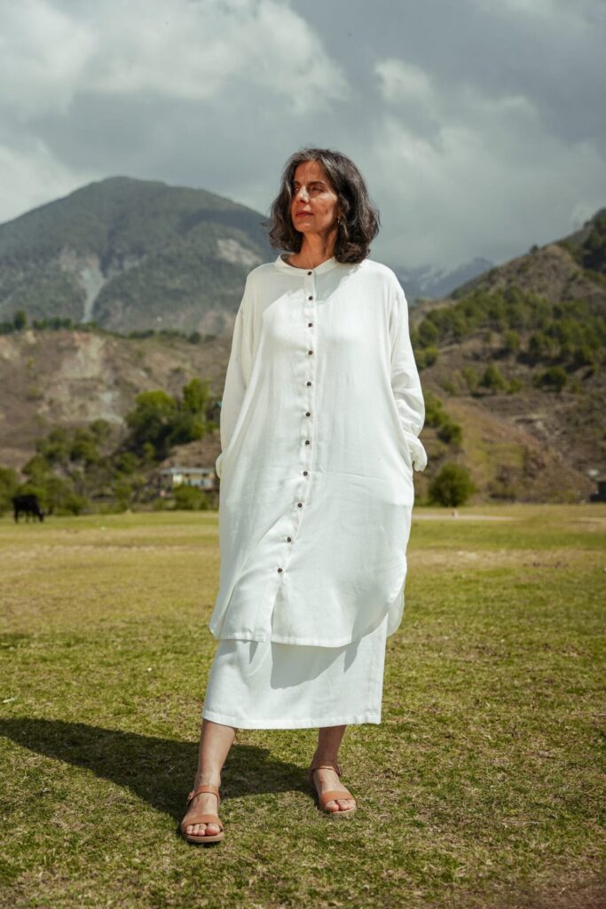 Lotus Silk Button Shirt