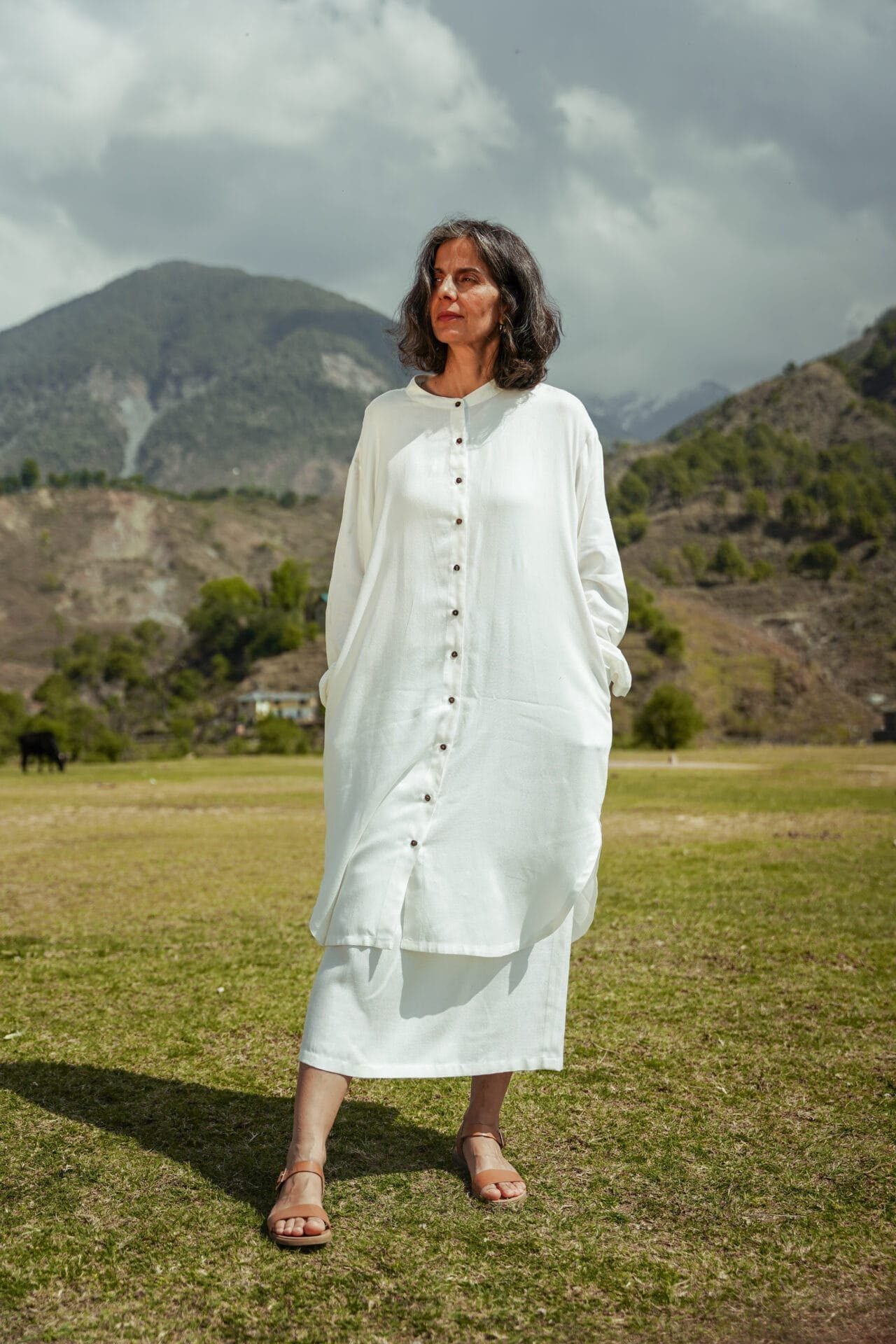 Lotus Silk Button Shirt