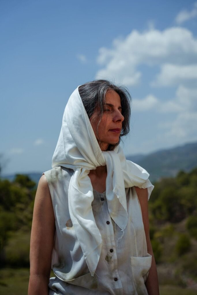 Lotus Silk Square Scarf