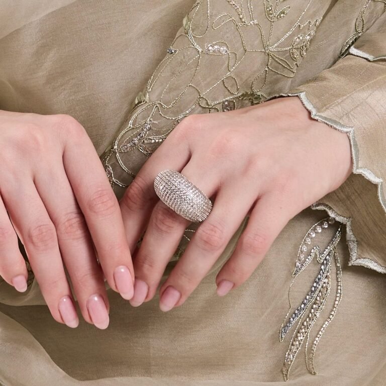 Starlit Pave Dome Ring