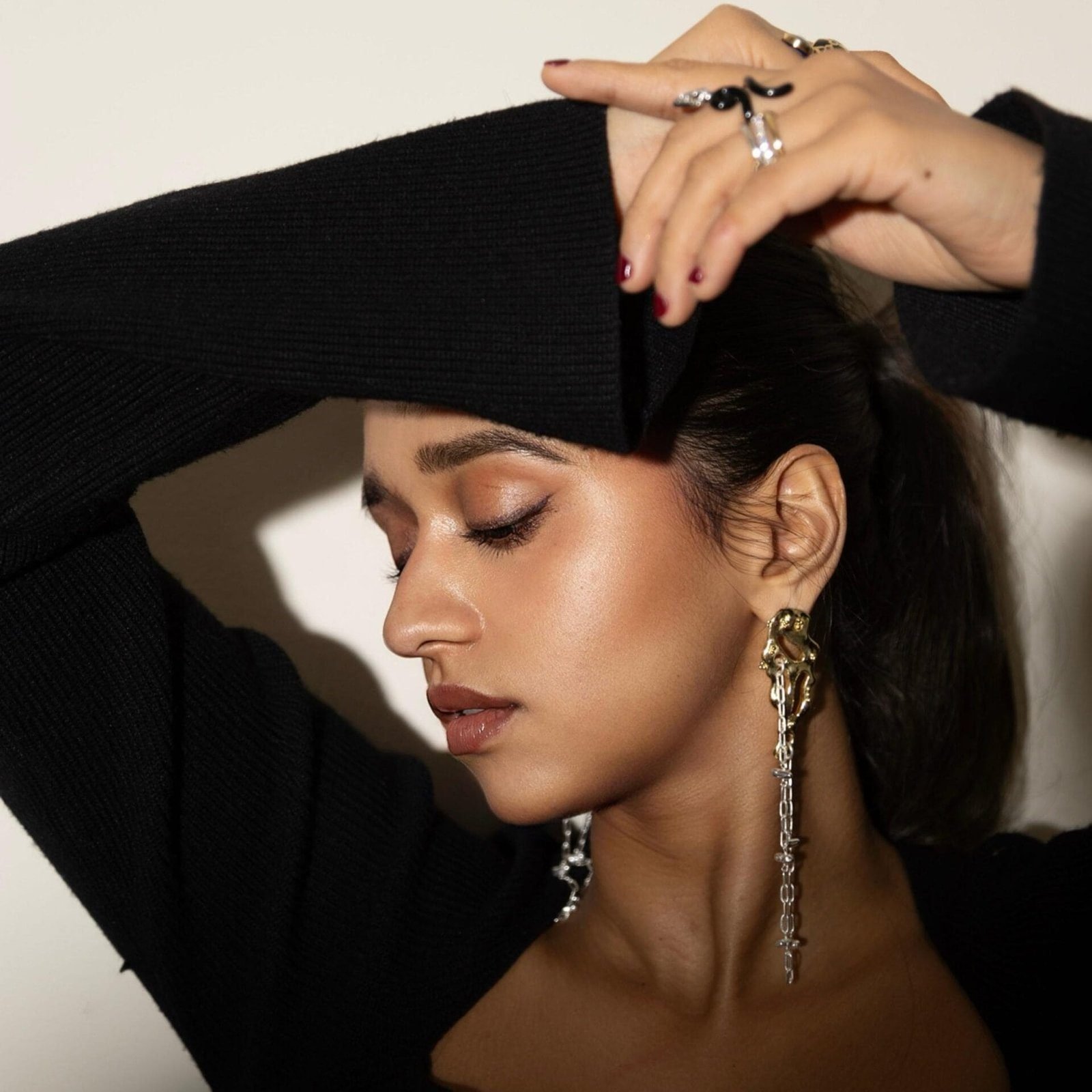 Molten Lava Satellite Two Tone Earr