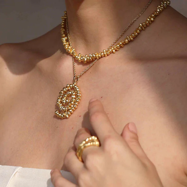 Molten Dance of Flames Necklace ? S