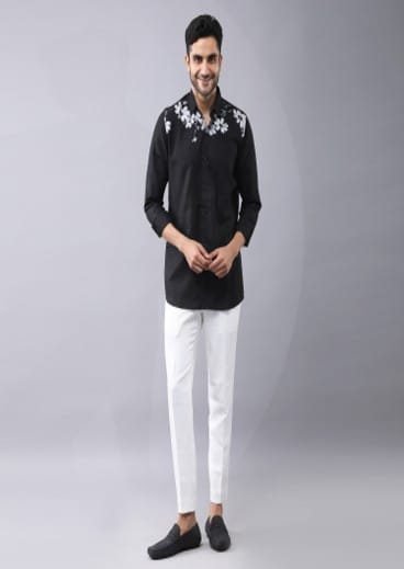 Floral Placement printed shirt.