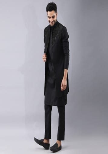 Indowestern with yoke and intricate