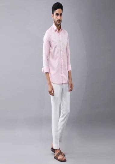 Floral Placement printed shirt.