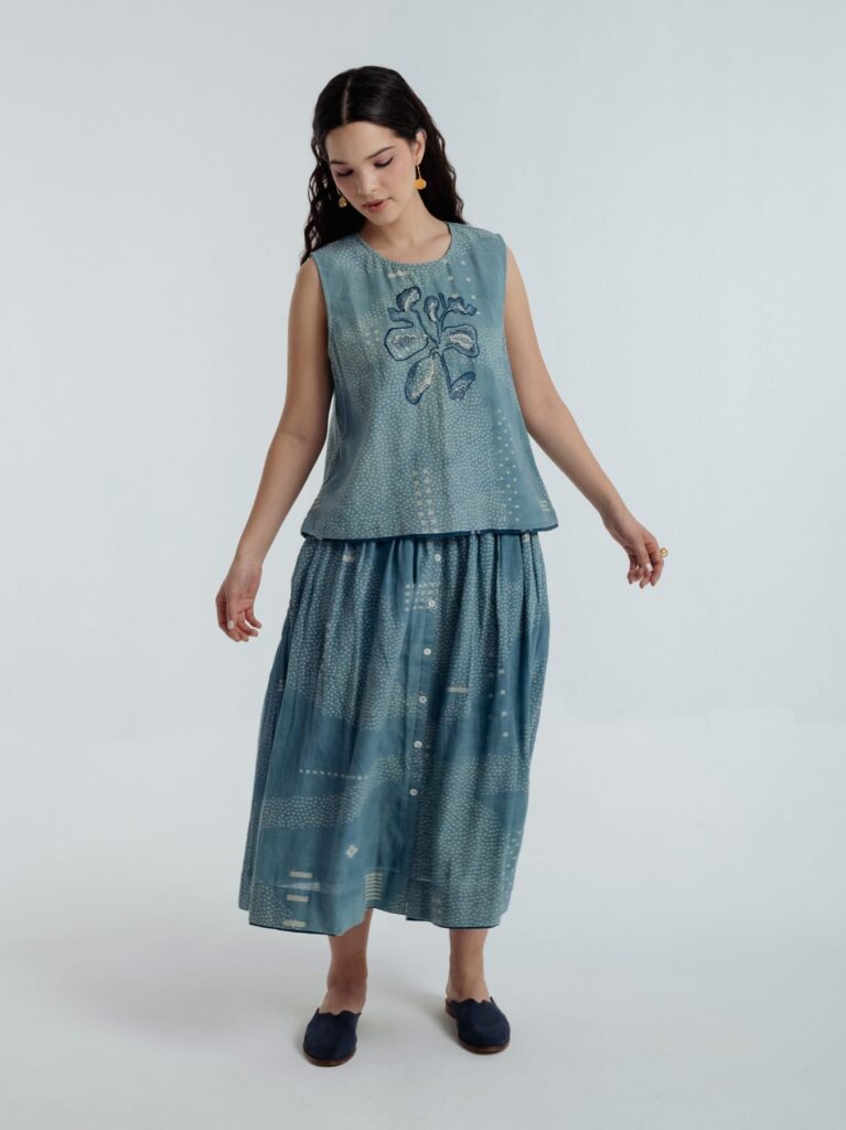 INDIGO SKY SKIRT