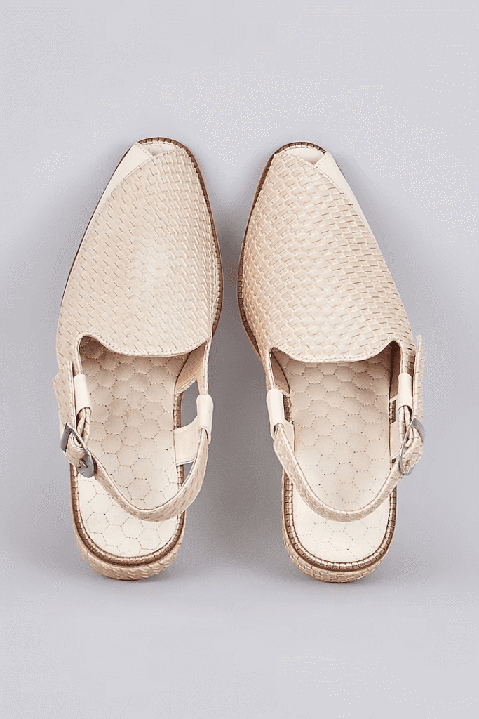 Ivory Herringbone Peshawaris