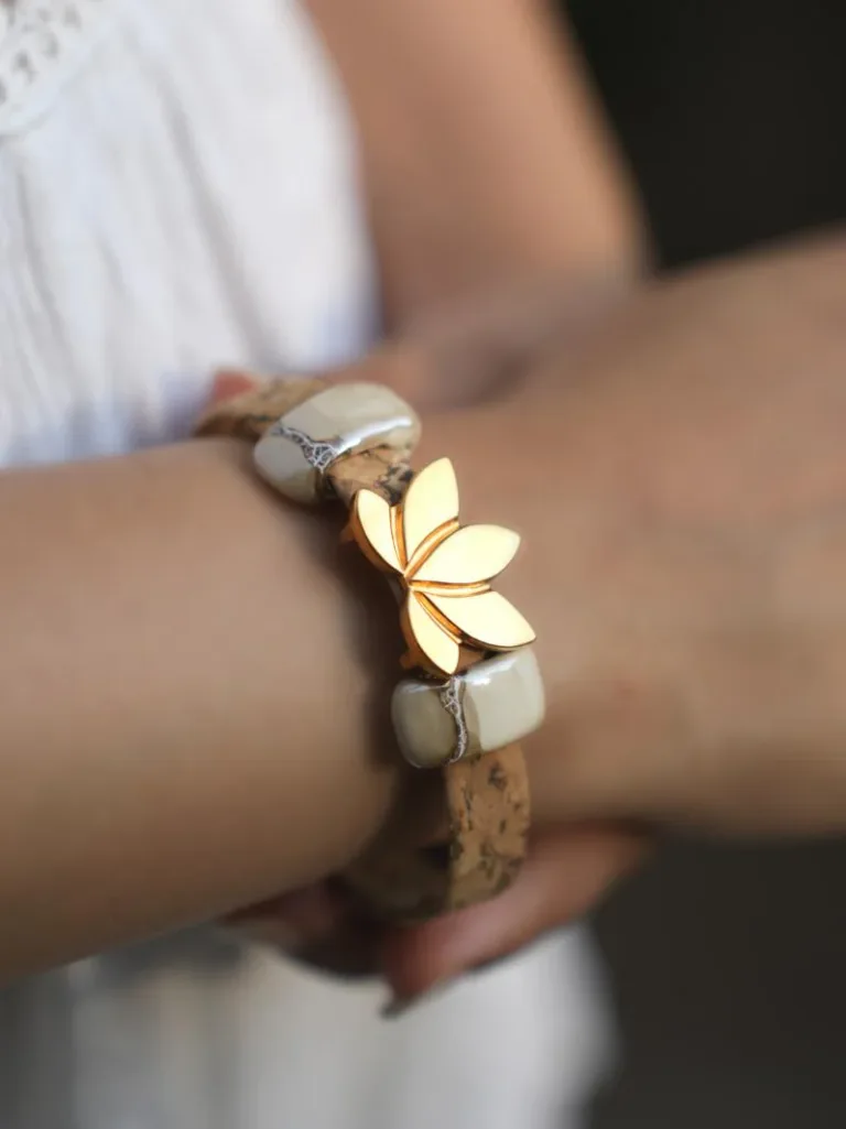 Sacred Lotus Gold Bracelet