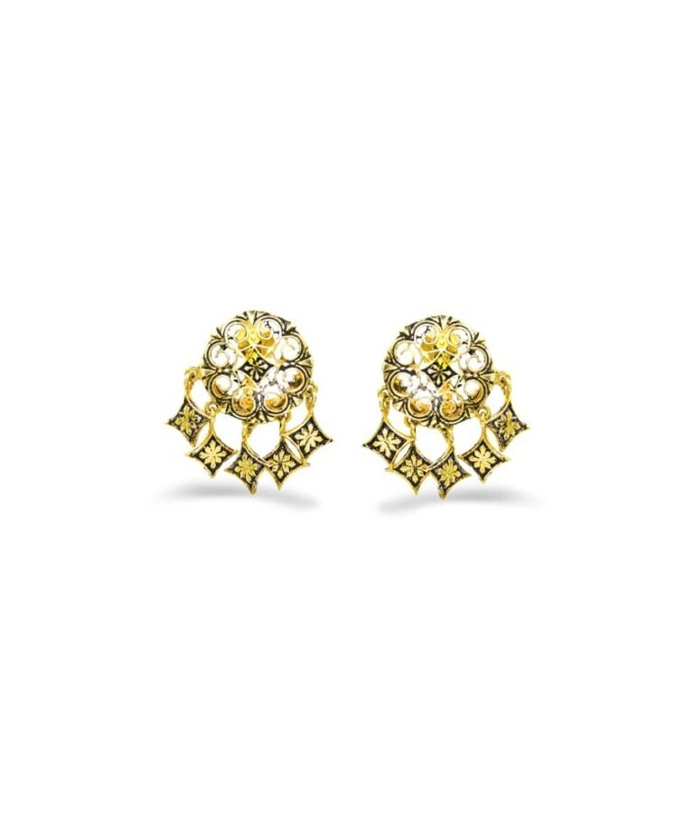 Gold Dhora Murki Earrings