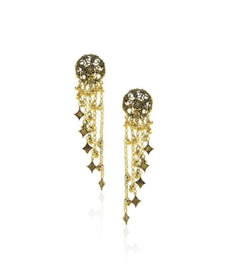 Gold Dhora Bhujali Earrings
