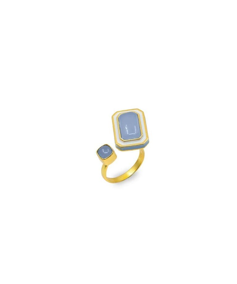 Ripple Blue Float Ring