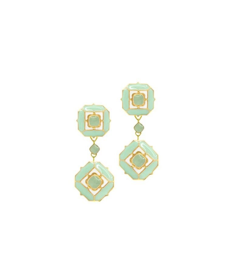 Foggy Green Serene Earrings