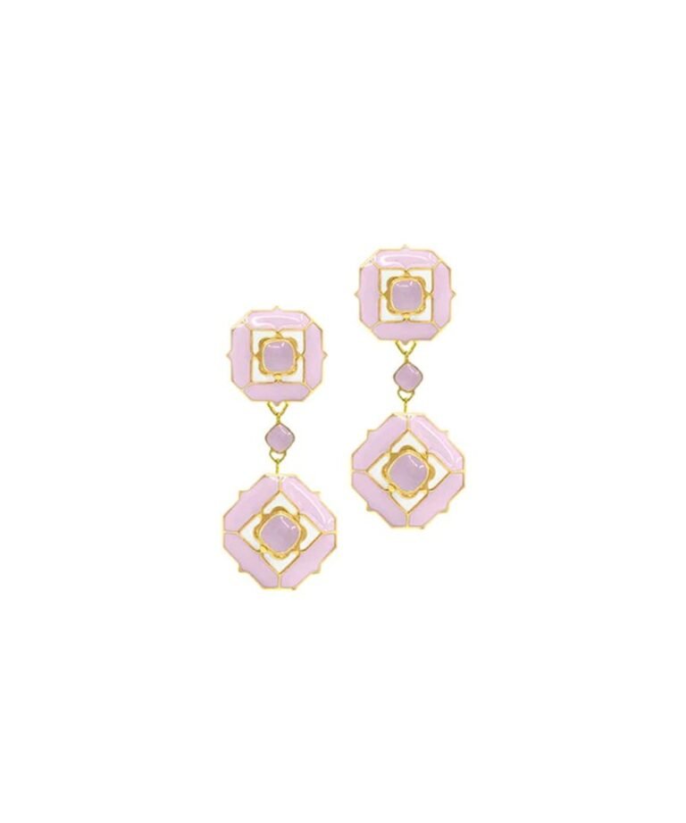 Cloudy Pink Serene Earrings