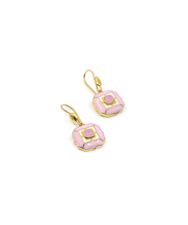 Cloudy Pink Sea Breeze Earrings