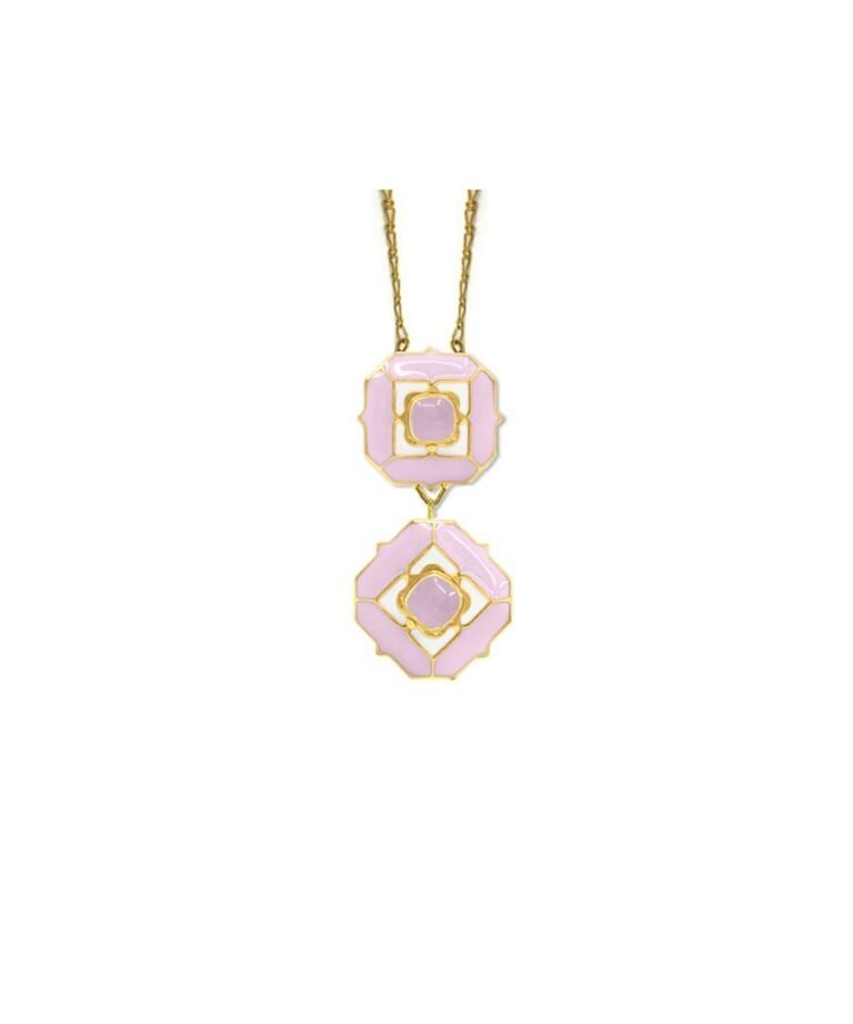 Cloudy Pink Deep Dive Necklace