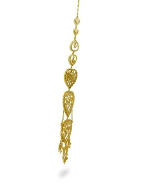 Silver Goldplated Rakaan Long Earrings 3