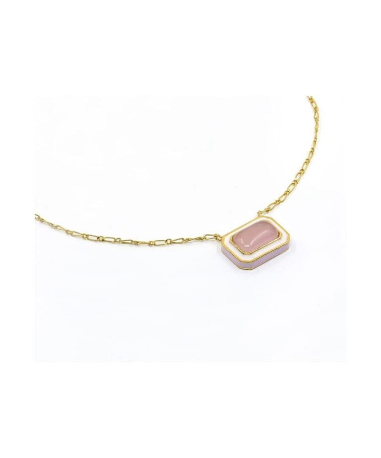Cloudy Pink Vitamin Sea Necklace