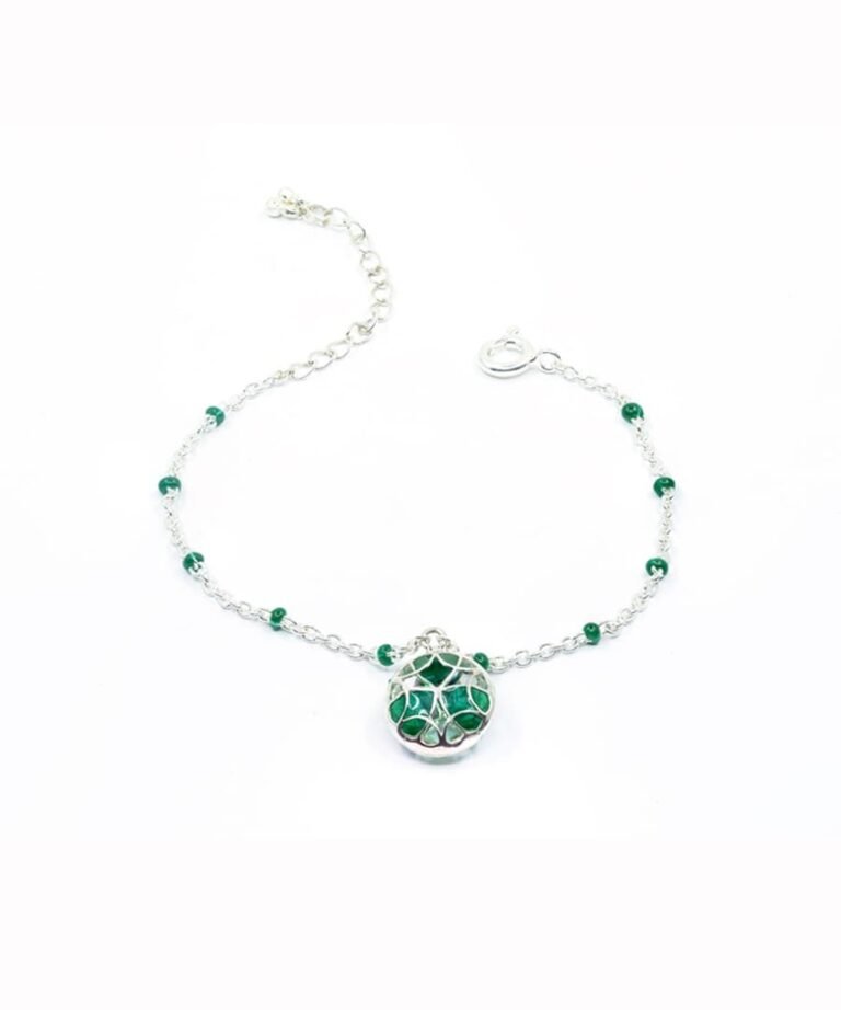 Rama Green Prism Charm Bracelet