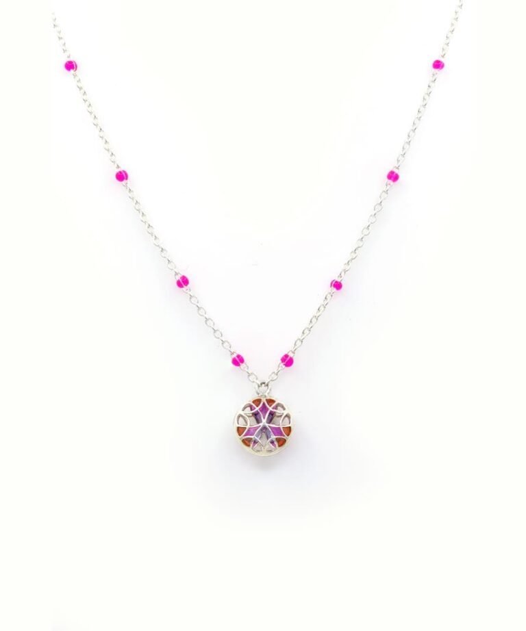 Rust Pink Chaos Charm Neckchain