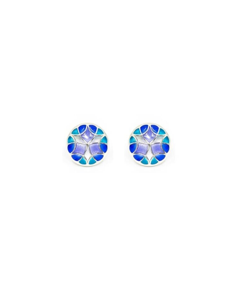 Aqua Blue Small Stud Earrings