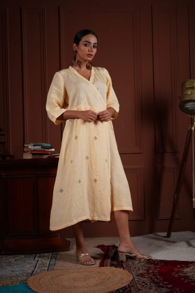 HANDCRAFTED WRAP DRESS