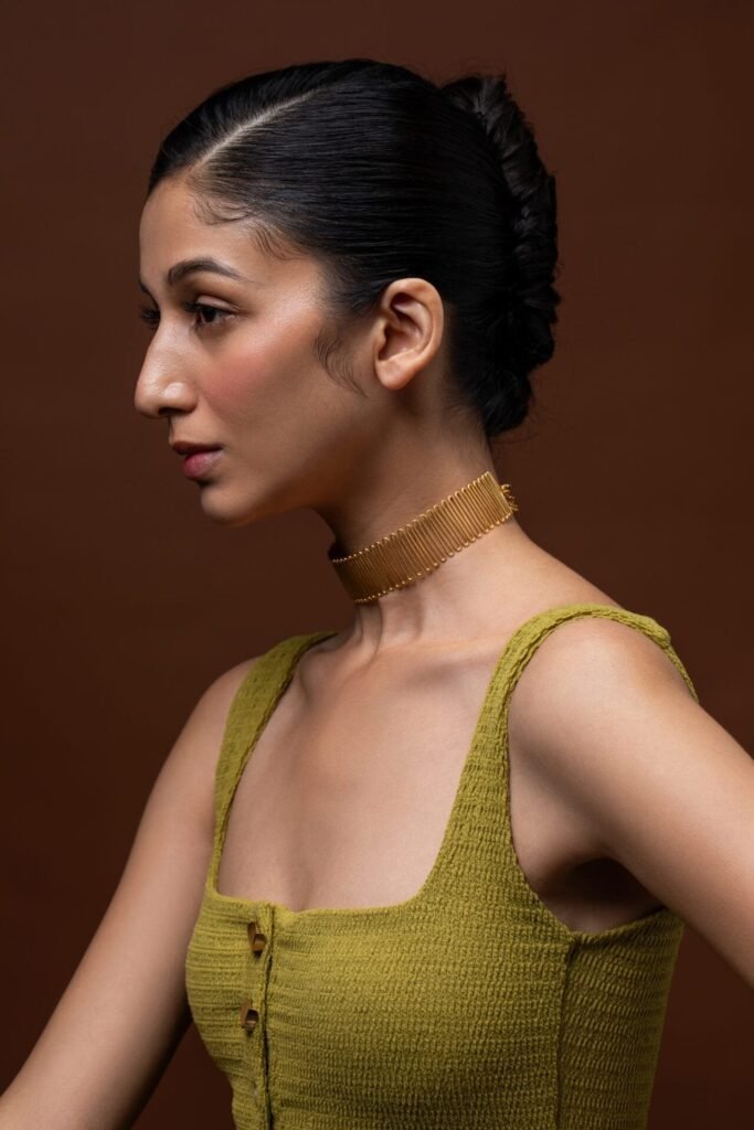 Golden Spiral Meadow Choker