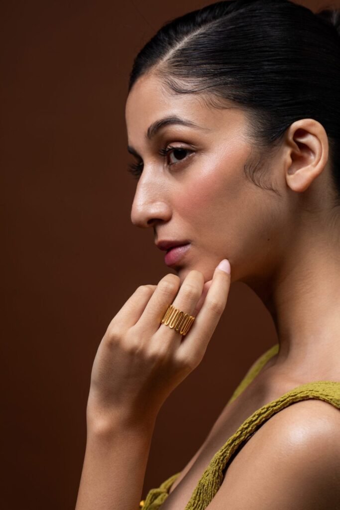 Golden Spiral Meadow Ring