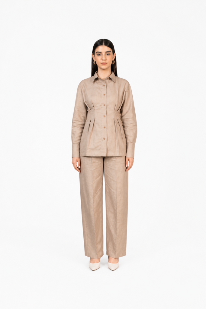 Tailored Pleated Pants