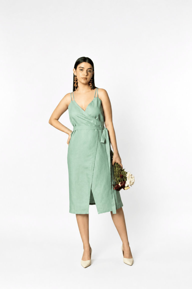 Strappy Wrap-Around Midi