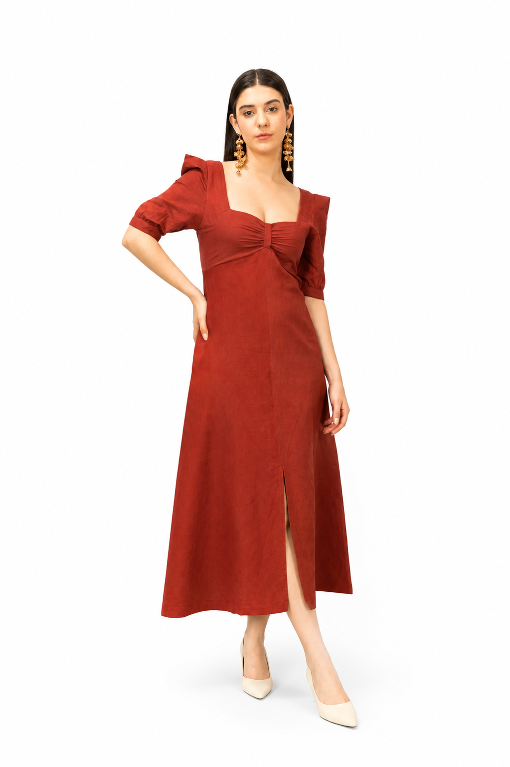 Front Slit Midi