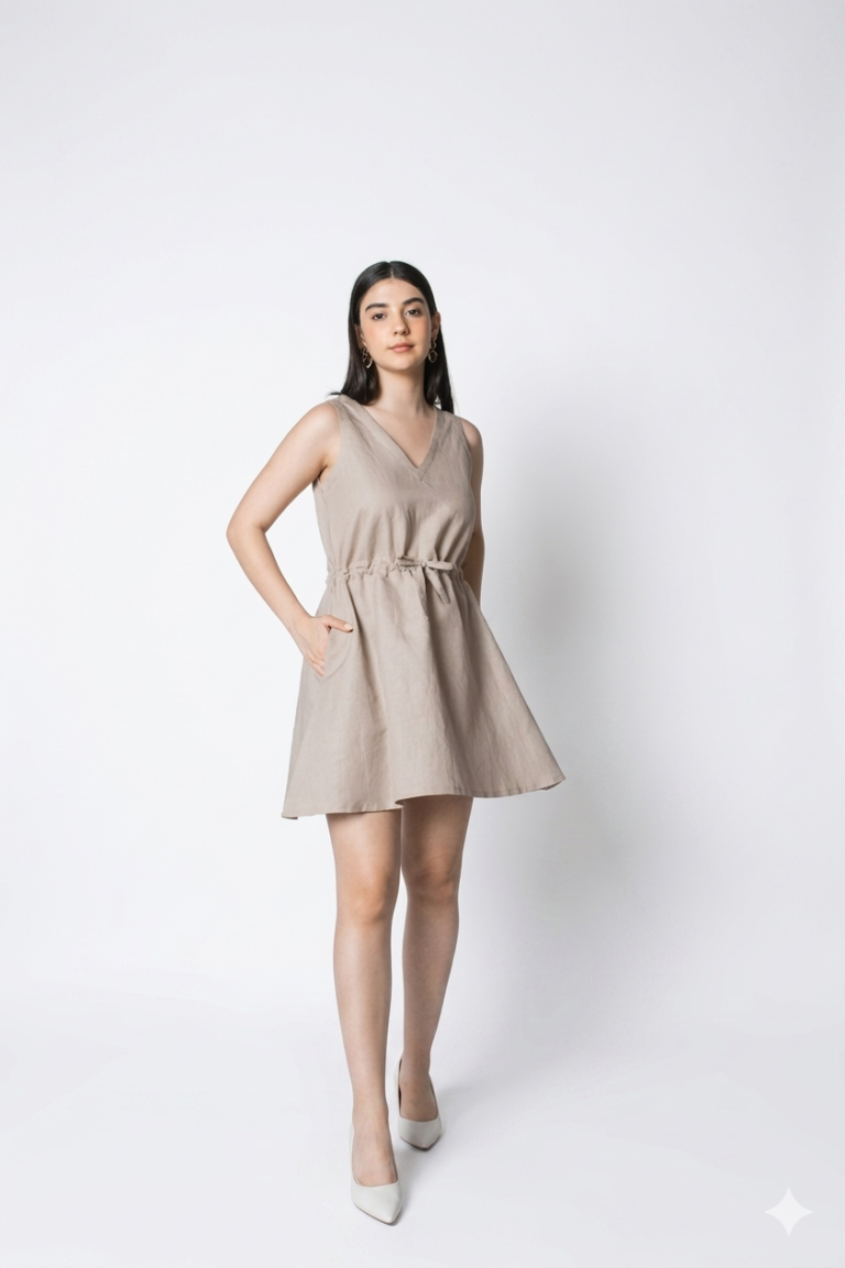 Drawstring Waist Sundress
