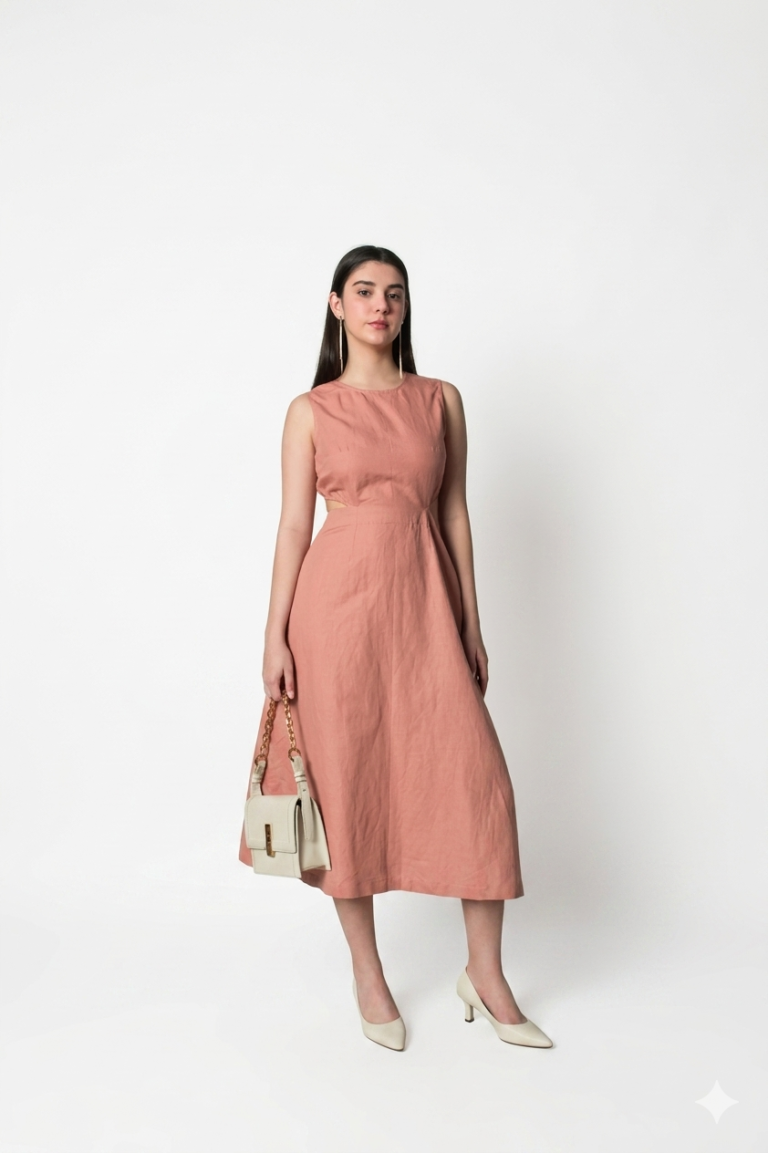 Sleeveless Cut-Out Dress