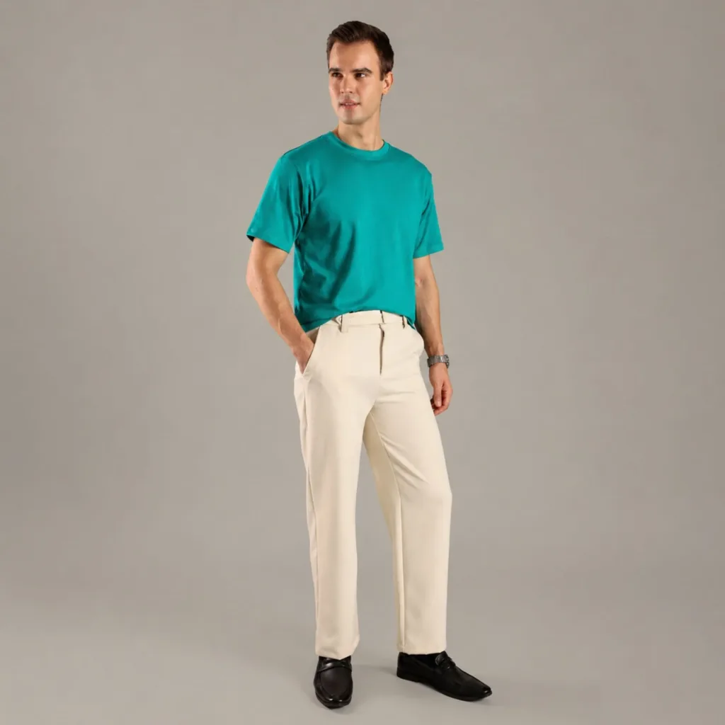 Lagoon Teal Organic Cotton Tee