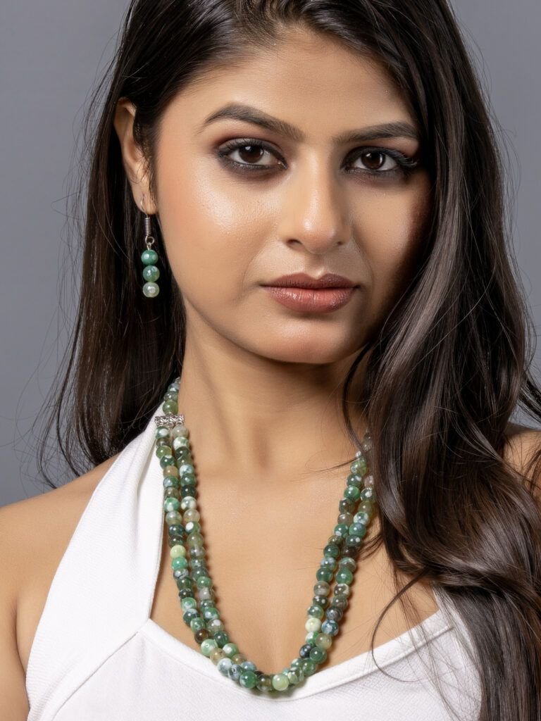Green Onyx Double Layered Necklace