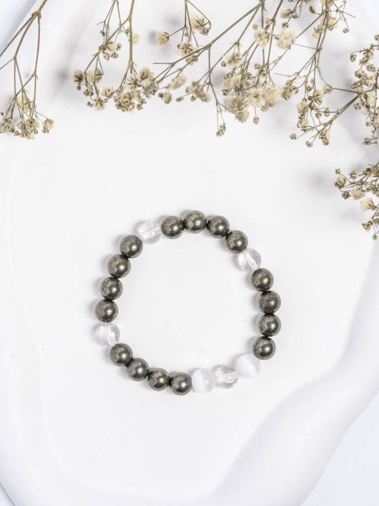 Super Pyrite & Clear Quartz  with S