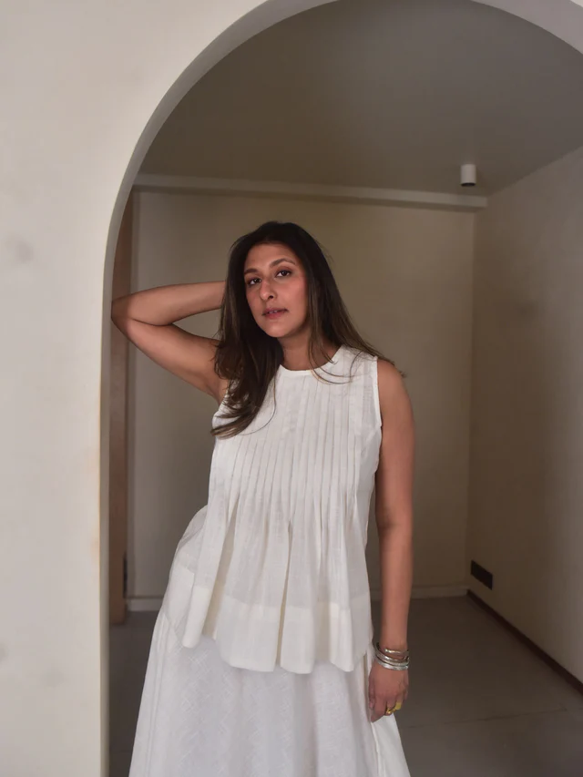 Luna Pintuck Top