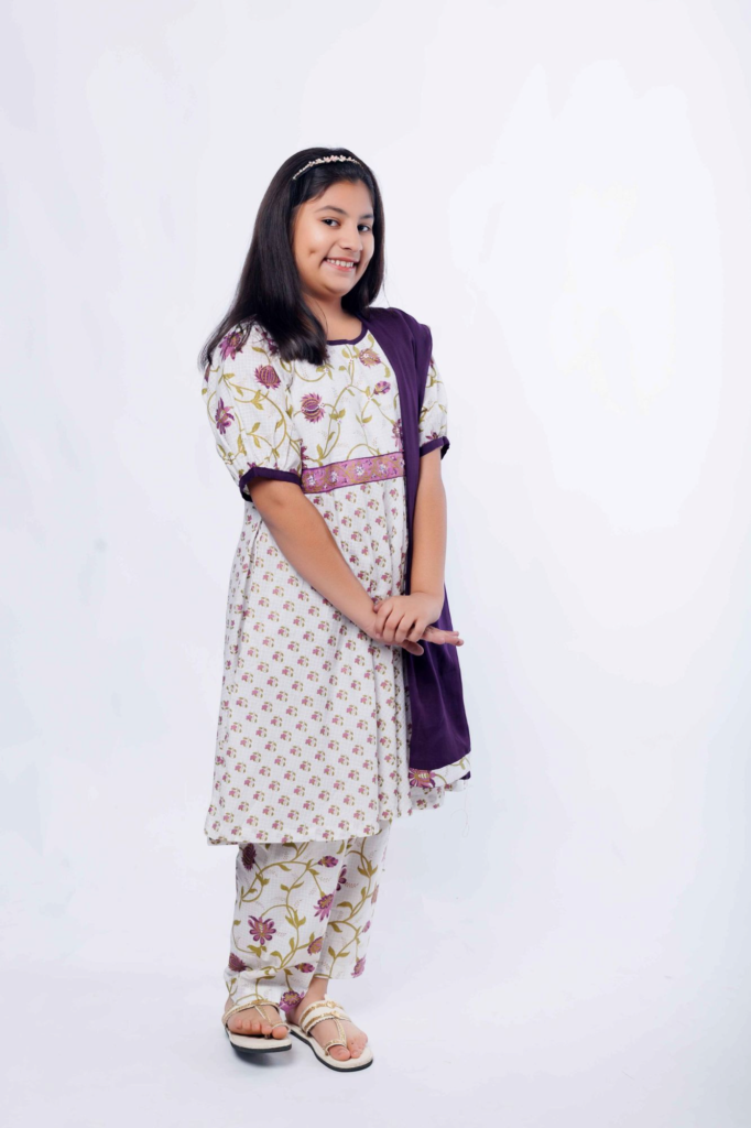 Violet Petal Kurta Set