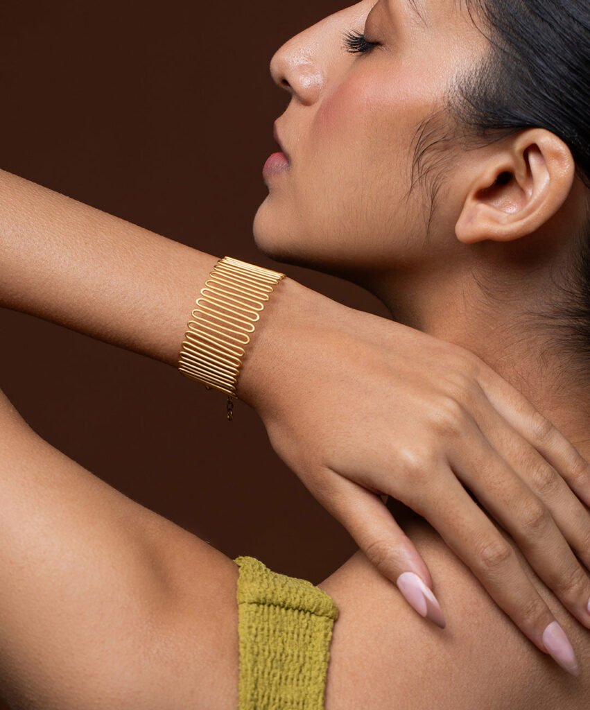 Golden Spiral Meadow Bracelet