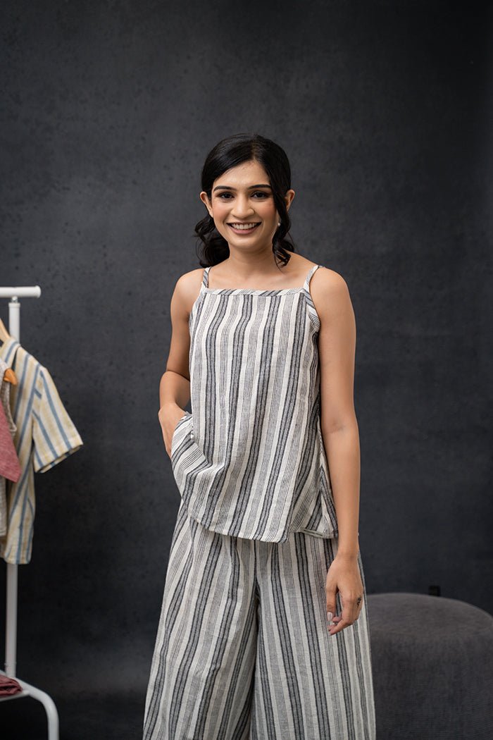 Handwoven Kala Cotton Striped Loung