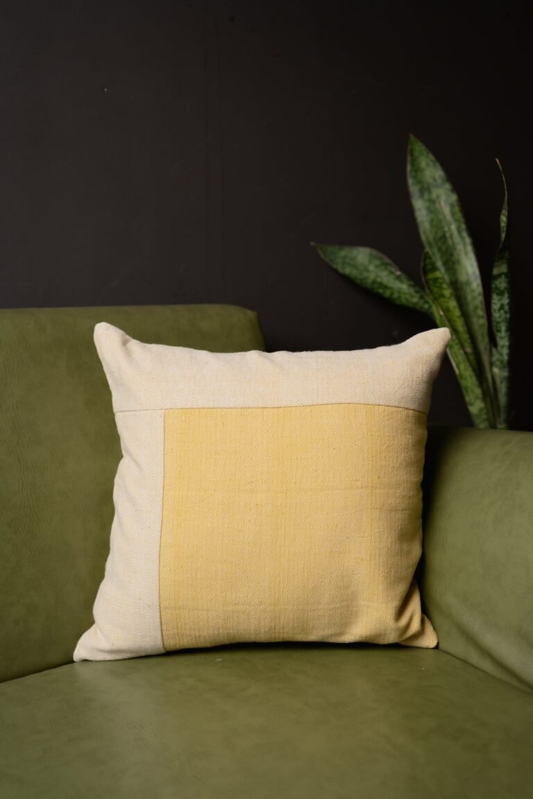 Sand Yellow Diamond Cushion