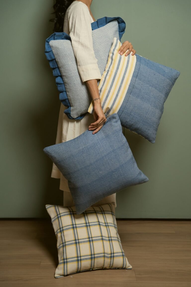 Indigo Diamond Cushion
