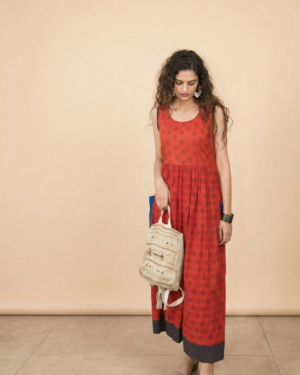 Mitti Madder Red printed Dress 3