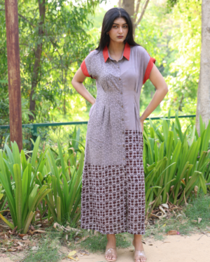 Rose Cotton Shirt Dress 1