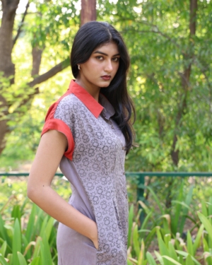 Rose Cotton Shirt Dress 4