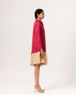 Wine Ecruasymmetricaldress 3