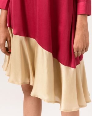 Wine Ecruasymmetricaldress 5