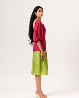 Wine Greengatherdress 3