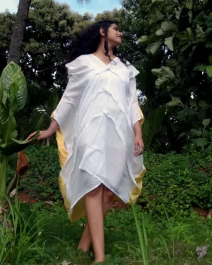 cotton women s white hand painted and anti fit dress zero waste design dc sun dance dress