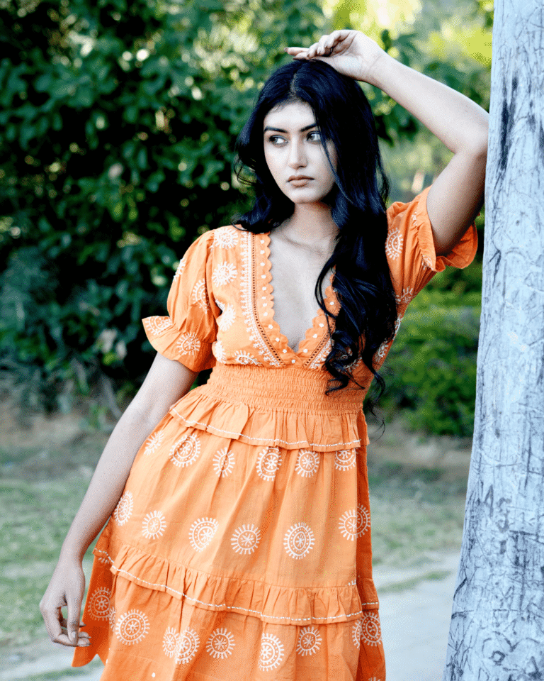 Kala Hand-Block Cotton Dress
