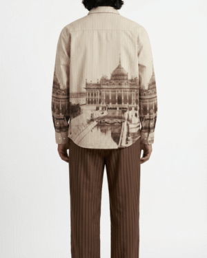 Lucknow Shirt For Men Brown 4016117